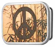 302753 Bamboo Peace Sign buckle